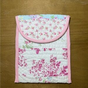 Handmade Quilted Floral Kindle Sleeve | Cottagecore iPad Mini / eReader Case